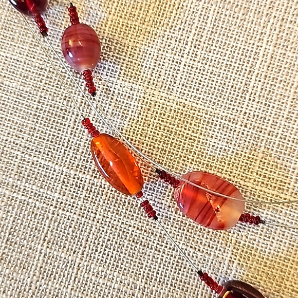 Burnt Orange Necklace - Picture 2 of 3